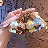 Creative Shiba Inu Dog Doll Key Chain Cute Backpack Pendant Keyring Car Accessories