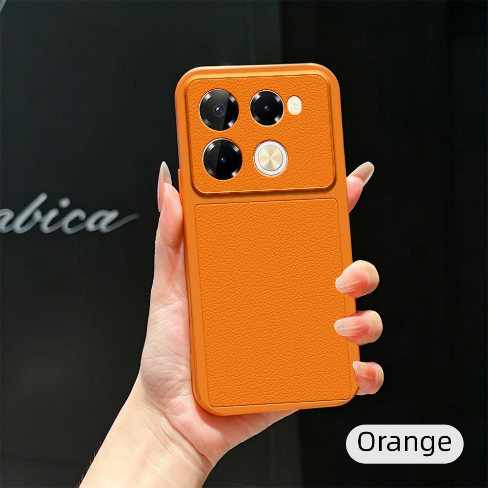 Чехол для Infinix Note 40 Pro+ Чехол для Infinix Note 40 40 Pro Кожаный чехол Роскошная Защита камеры Матовая кожаная Задняя крышка
