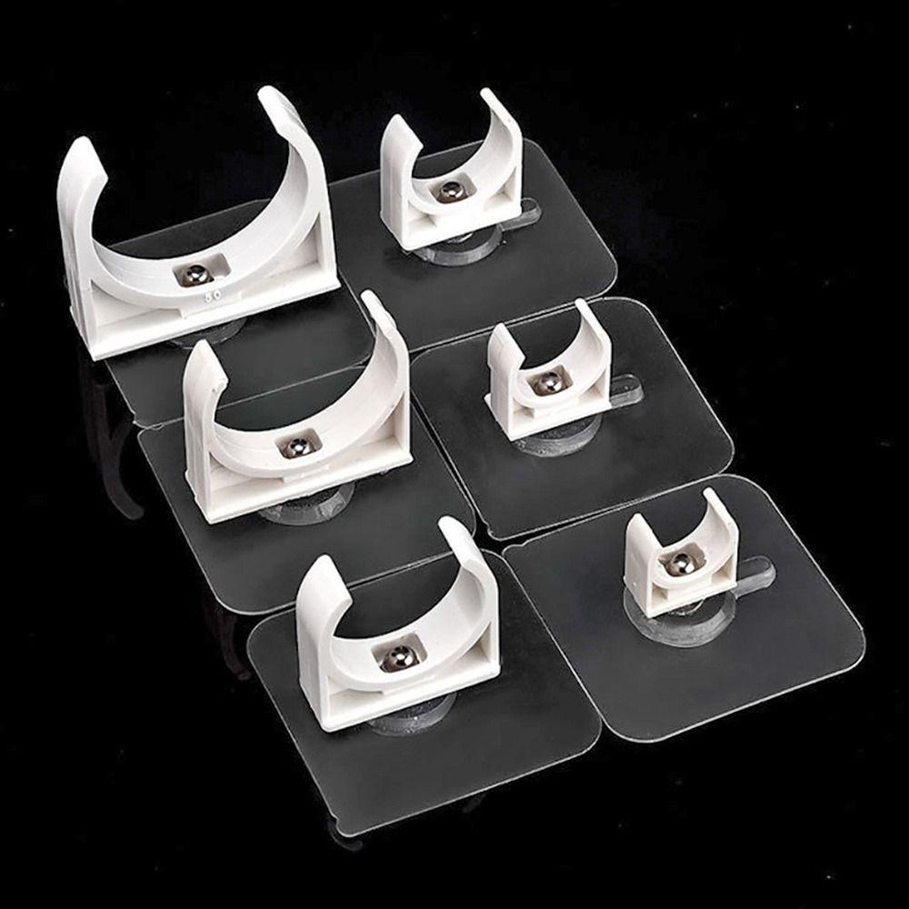 1/5Pcs Punch-free Self-adhesive Pipe Clamp Garden Irrigation Tube Clip Connector Water Tube Holder