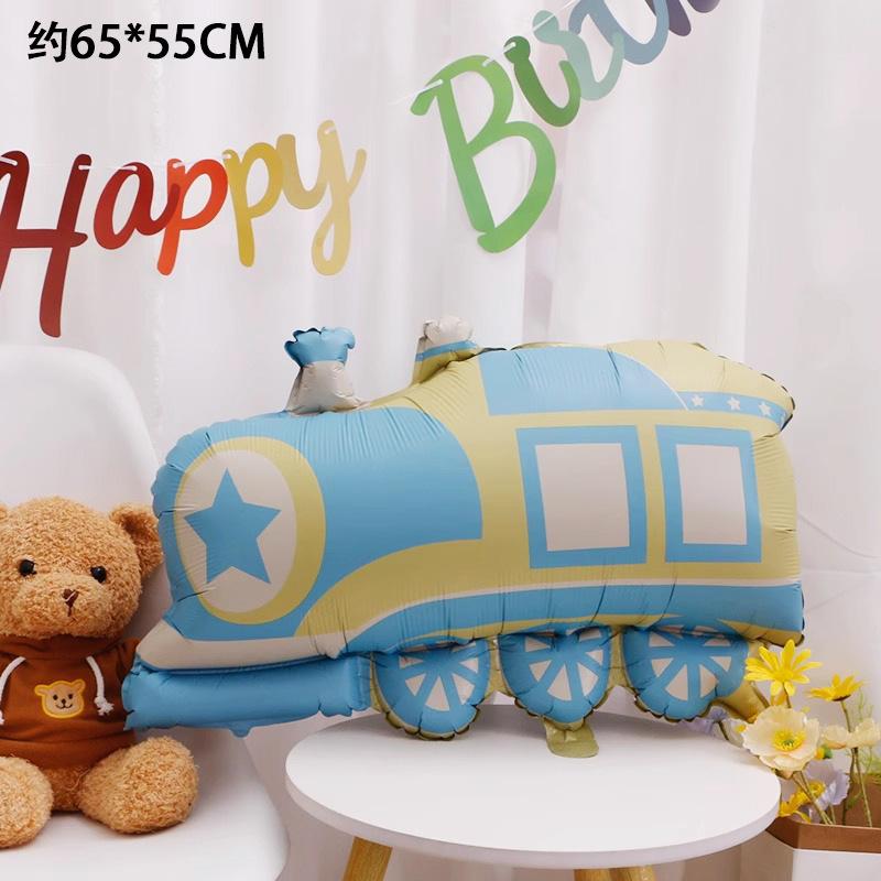 Матовый Алюминиевый Фольгированный Шарик Мультяшная Машина Самолет Подводная Лодка Шарик Реквизит для Оформления Детской Вечеринки по случаю Дня Рождения