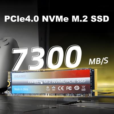 PCIe 4.0 M.2 NVMe SSD Скорость до 7300 МБ/с Чтение 6800 МБ/с Запись 64/128/256 ГБ Внутренний твердотельный накопитель для ПК Ноутбука Настольного Компьютера