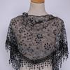 Korean Floral Lace Triangle Scarf - Breathable, Classic & Decorative Veil for Spring and Autumn