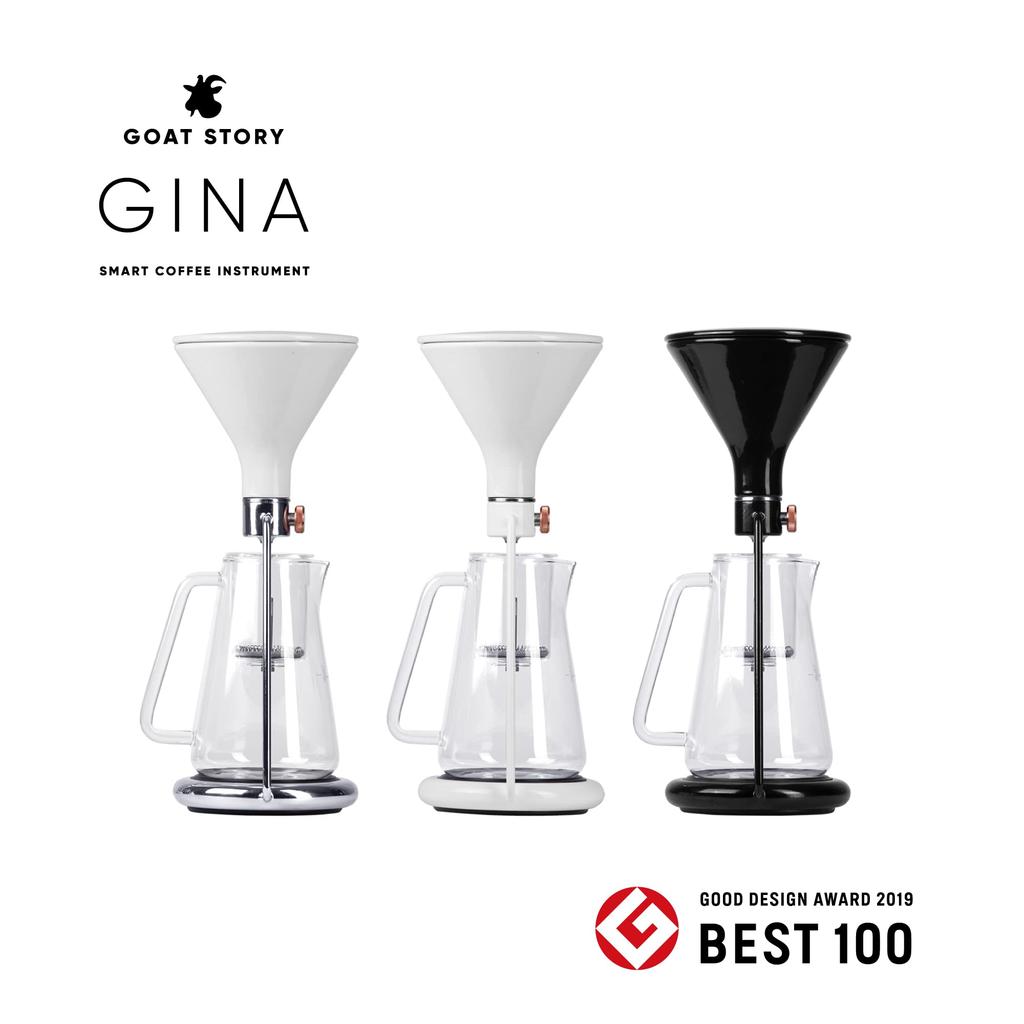 Goat Story Умная кофеварка-дриппер GINA Черная Производитель Оборудование для капельного заваривания Набор дриппера Холодное заваривание Френч-пресс Весы (черный) [Японская гарантия] Встроенный