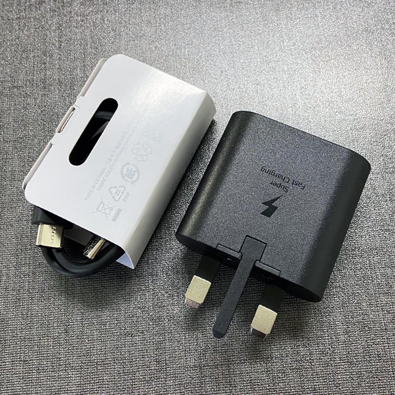 Для Samsung 25 Вт супер быстрое зарядное устройство Usb Type C Cargador для Galaxy S23 S20 S21 S22 S23 S24 Plus A54 A34 адаптер для Z Flip 5 3 раза 5 3 4