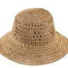 New Fashion Ladies Summer Hoilday Floppy Straw Hat Women Wide Brim Beach Foldable Straw Sun Hat Sun Cap S