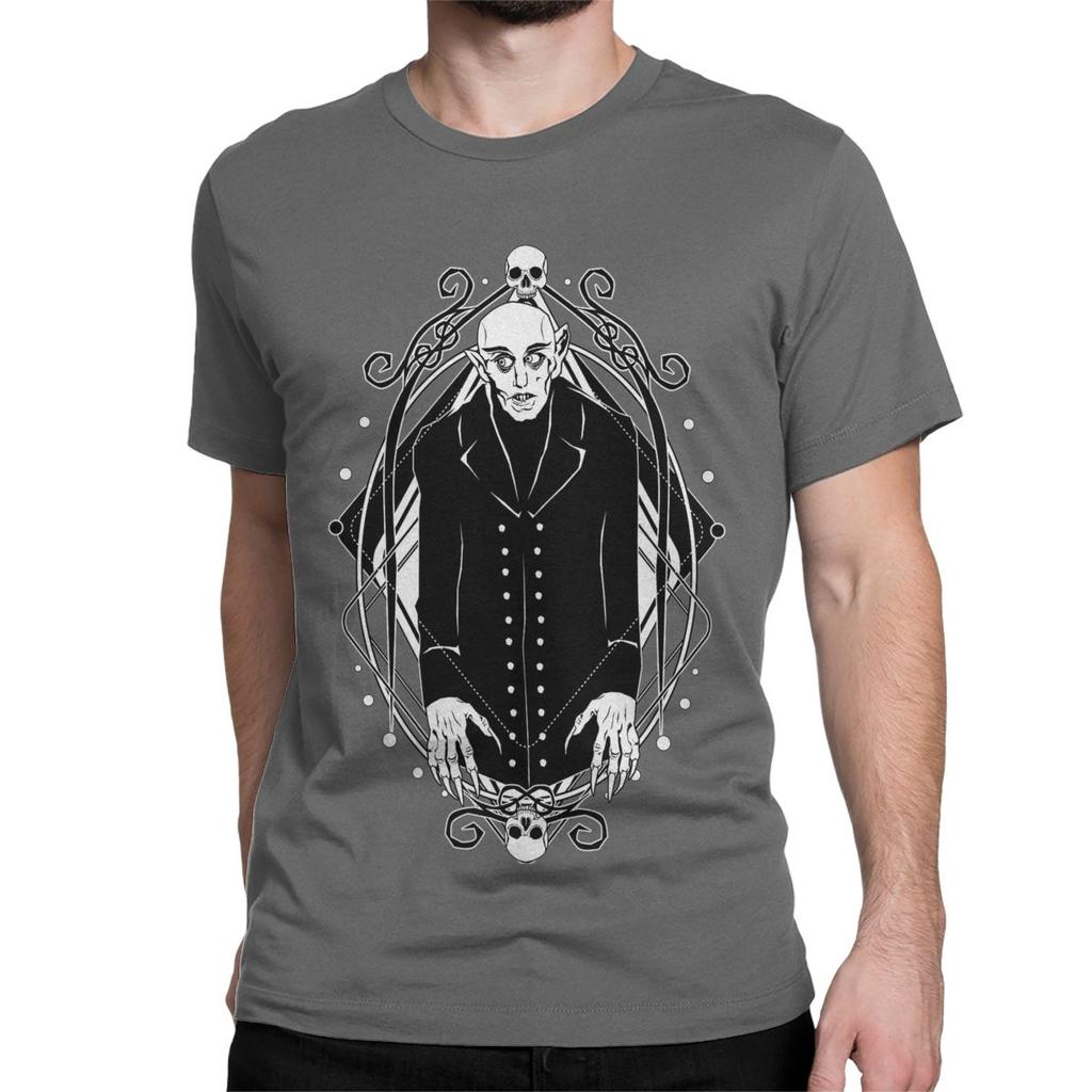 Новинка 1922 Футболка ужасов про вампиров на Хэллоуин для мужчин и женщин, с круглым вырезом, 100% хлопок, футболки Носферату, топы больших размеров