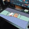 PandaBear Любовь Кружево Однотонный Коврик для Мыши Большой Игровой Стол Подушка Нескользящий Ноутбук Планшет Большая Мышь XXL Коврик Мини ПК Игровой Коврик С Заблокированным Краем