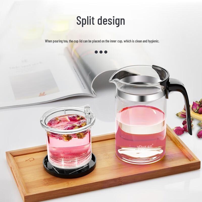 Стеклянный чайник с пресс-фильтром KAMJOVE