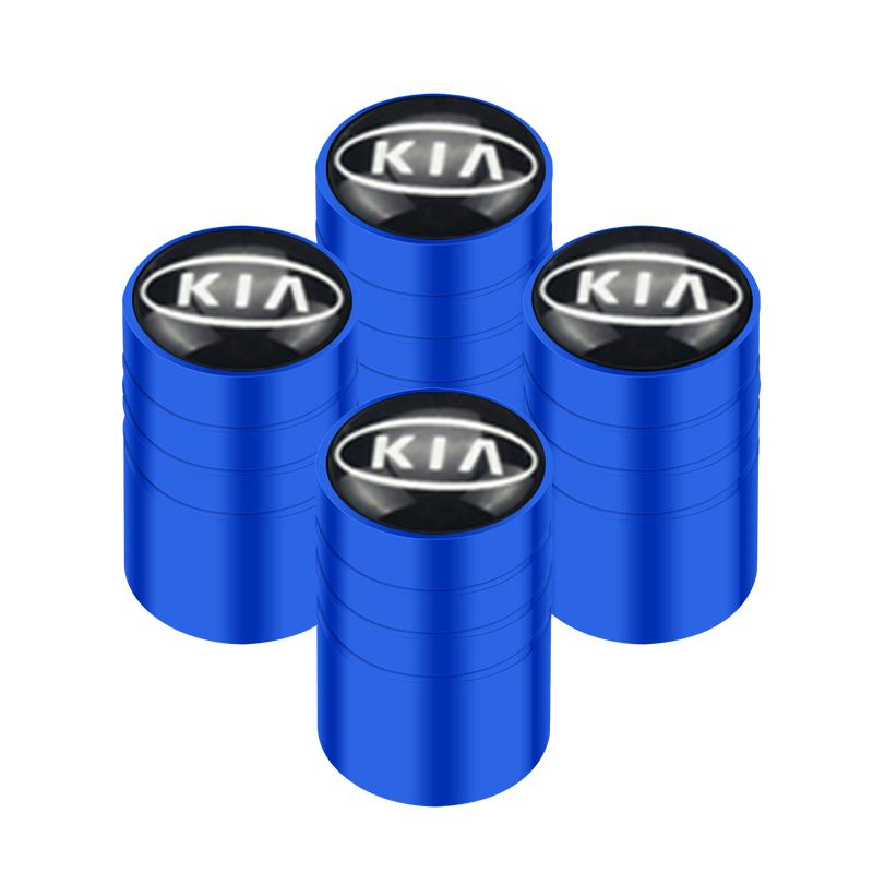 ANIE7 4pcs Car Wheel Tire Valve Caps Dust Accessories For KIA Sportage Rio Ceed Picanto K5 K9 Sorento auto Accessories styling