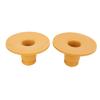 2pcs Rear Spring Bump Stop PU Yellow 12802494 Good Performance Excellent Elasticity Replacement for Saab 9‑3 2003‑2015