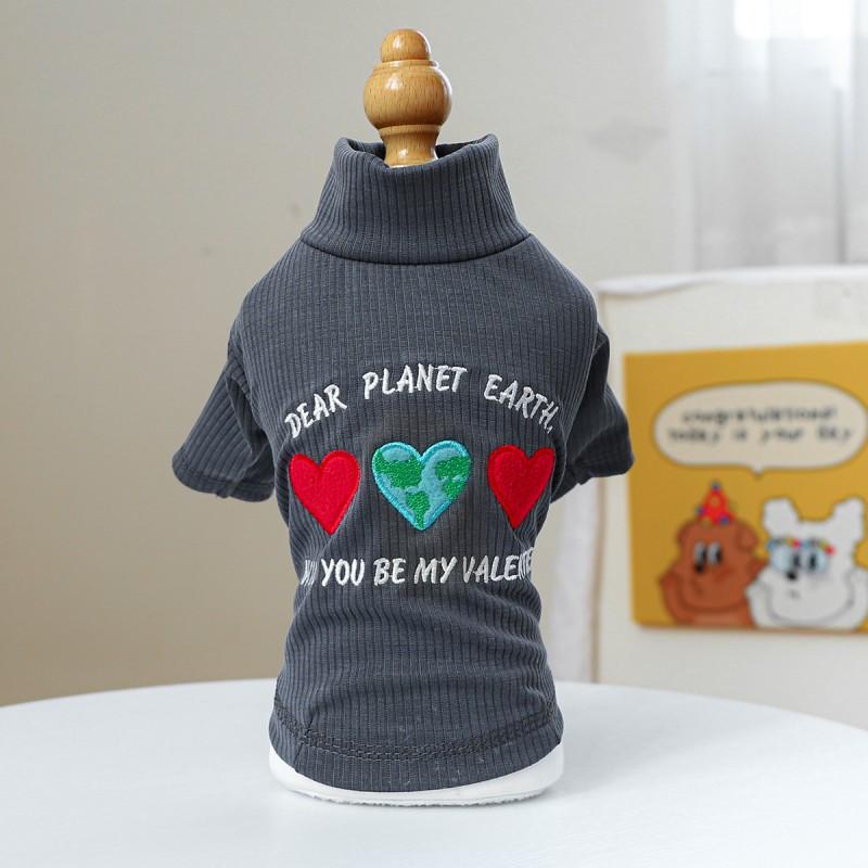 Pet Clothes Small Dogs Cats Fall Winter Soft Homewear Base Shirts Teddy Bichon
