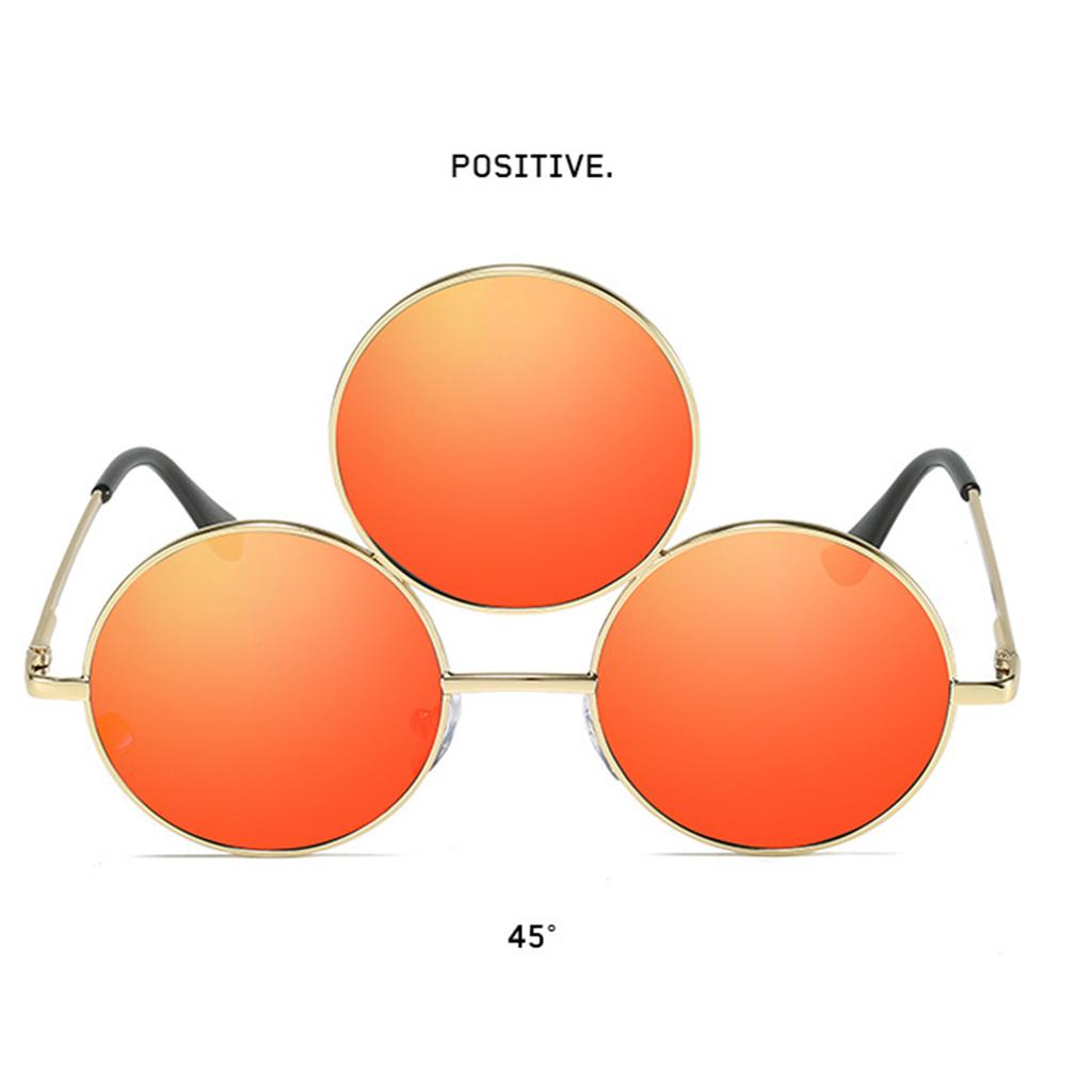 Colorful Three Round Frame Sunglasses Fashion Glasses Adult Outdoor Christmas Party Taking Photo Shopping Sunglasses