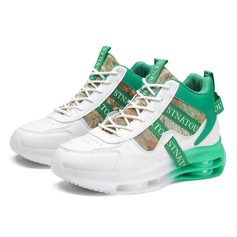 High top autumn and winter new sports running shoes youth height increase sports