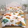 Colorful Butterfly King Queen Duvet Cover Flying Animals Bedding Set Women Flowers Comforter Cover 2/3pcs Polyester Quilt Cover