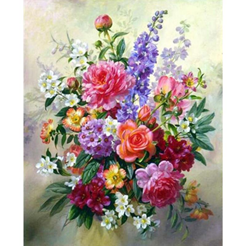Full 5D Diy Diamond Painting Beautiful Bouquet Embroidery Cross Stitch Home Decor Handmade Gift