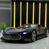 1:24 AMG Mercedes Benz GT Sound and Light Pull Back Alloy Car Model Die-cast Toy with Sound and Light Vehicle Decoration Toy Children Boy Gift