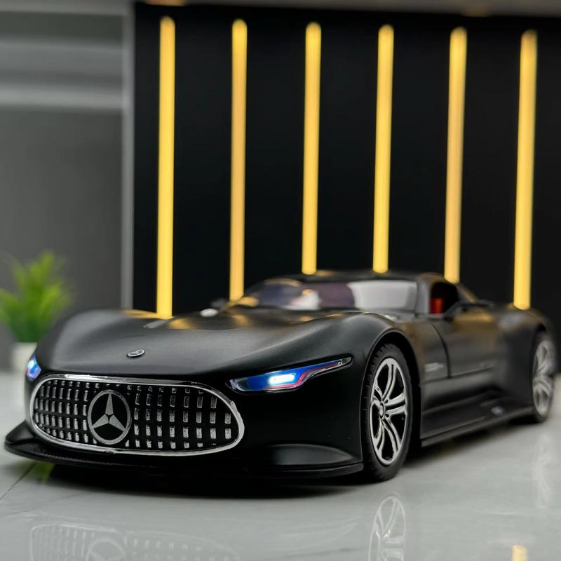 1:24 AMG Mercedes Benz GT Звук и Свет Инерционный Литой Легкосплавный Автомобиль Модель Игрушки Со Звуком и Светом Украшение Транспортного Средства Игрушка Подарок Мальчику