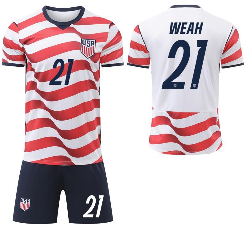2026 U.S. Canada Mexico World Cup No. 10 Jersey Prisic 8 McKenney Team Home Set Fan Edition