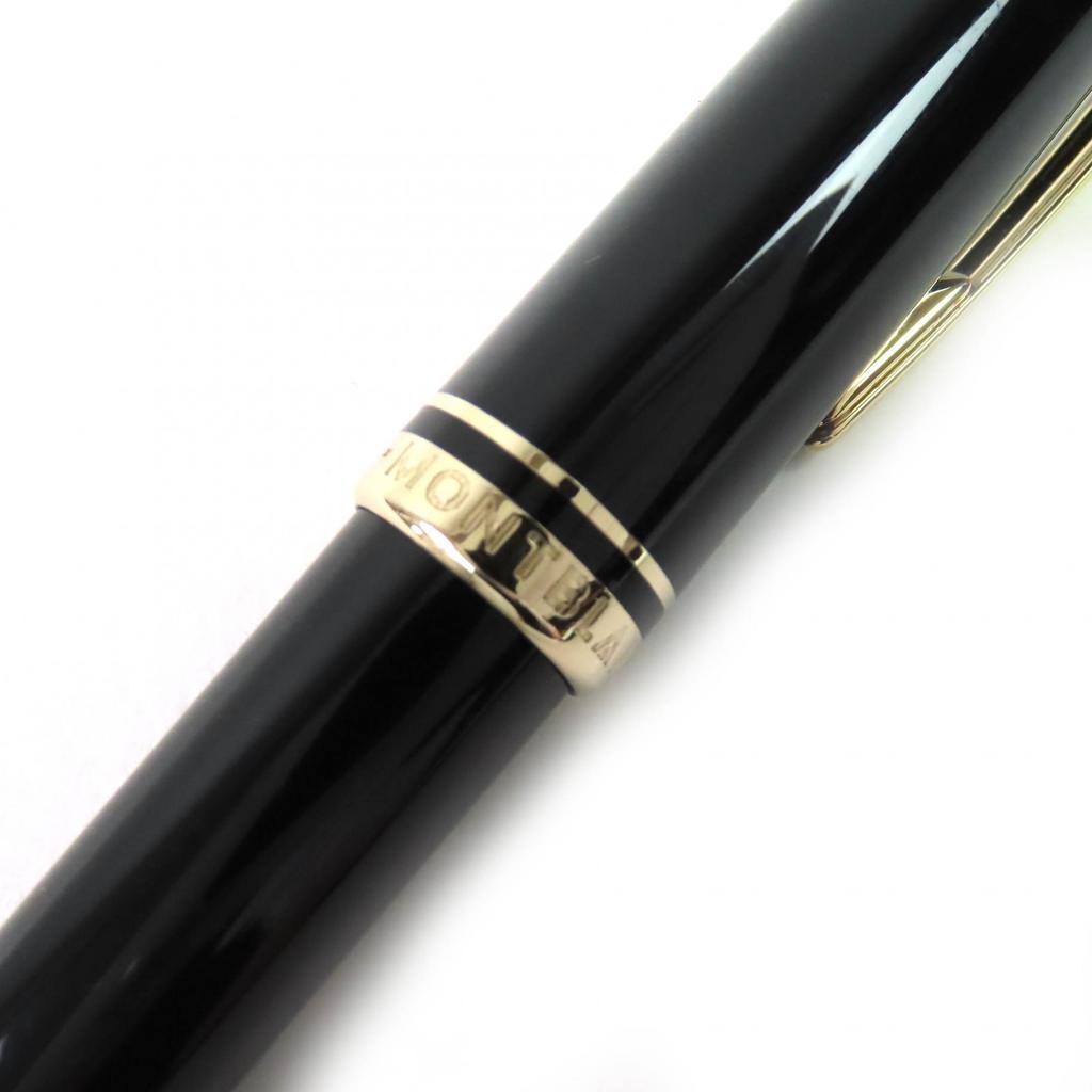 Отличная шариковая ручка MONTBLANC поколение White Star Поворотный механизм Черно-золотая мужская Б/У