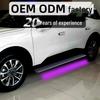 Алюминиевая боковая подножка с фиолетовой подсветкой для Ford Edge SUV
