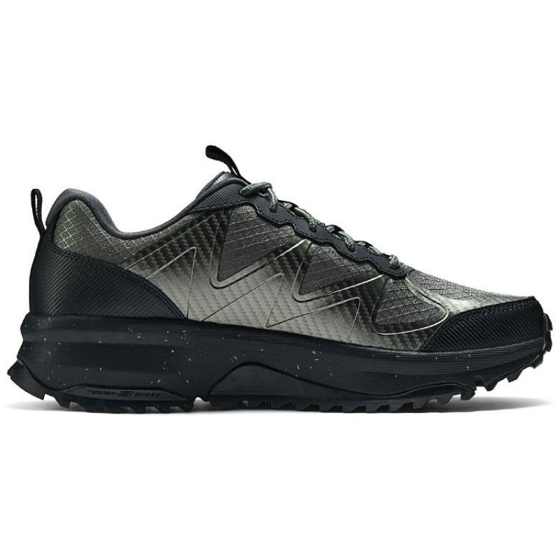 Skechers Men Versatile Low Top Outdoor Functional Shoes Olive Black 237221C-OLBK