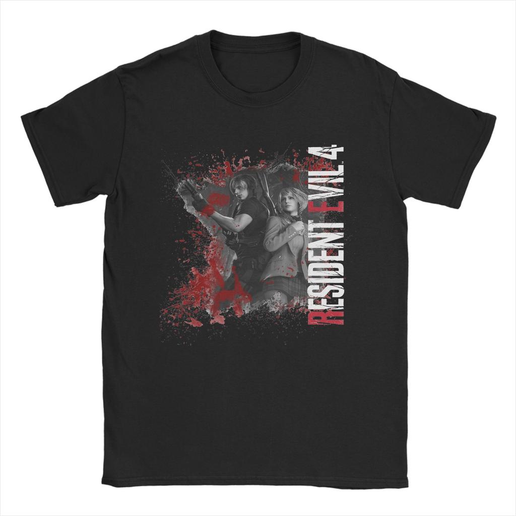 Новинка S.T.A.R.S. Футболка Residents Evils Унисекс 100% хлопок Короткий рукав Круглый вырез Летняя одежда
