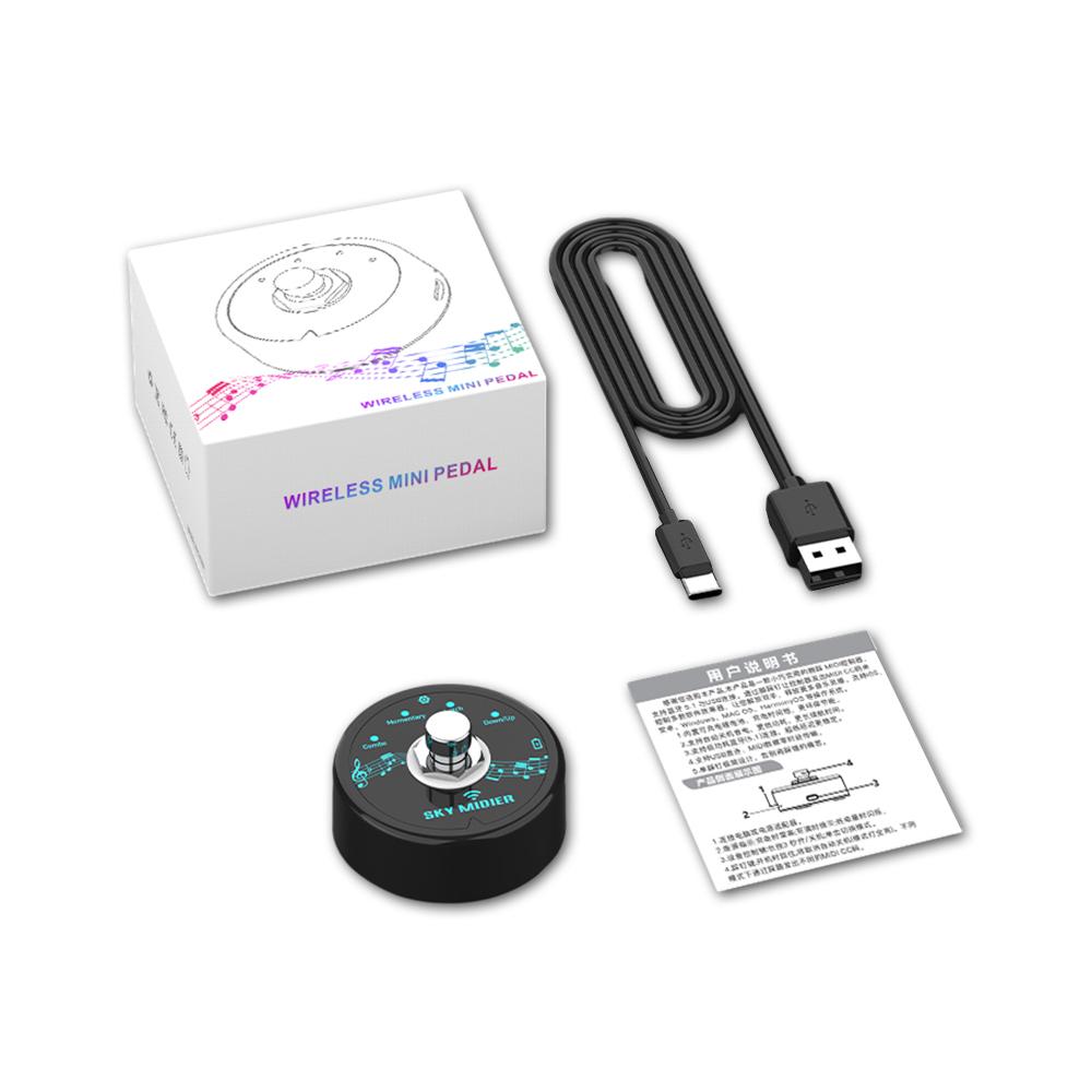 Педаль эффектов BT MIDI Мини-контроллер MIDI Программное обеспечение контроллер эффектов USB MIDI-контроллер