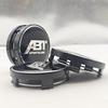 kqsdr10 4pcs/set 60mm ABT SPORTSLINE Logo Car Emblem Wheel Hub Center Cap Badge Covers With Black Base For Car Universal Accessories