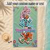 Beach TowelAmazing World of Gumball Custom Name Text Personalized Soft Towel for Beach Pool Indoor Home Decor Gift