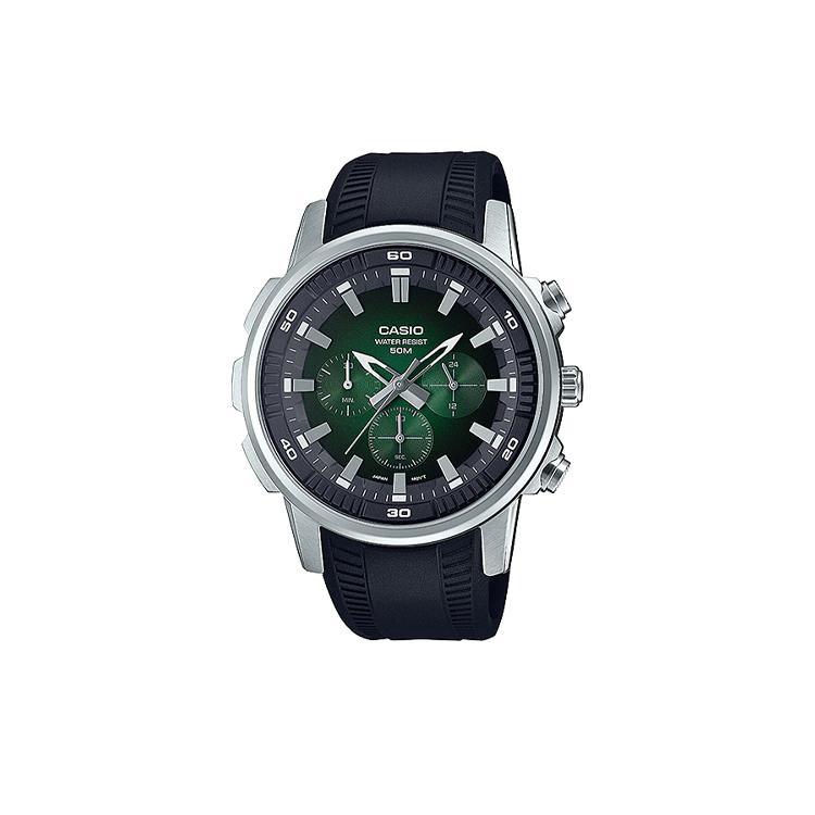 Casio Мужские Спортивные Зеленые Часы MTP-E505-3AV MTP-E505-3AV