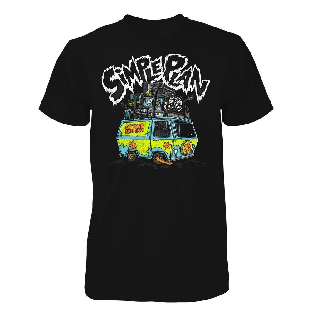 Retro Simple Plan Tour2025 Unisex Black S-235XL Shirt 20D1995
