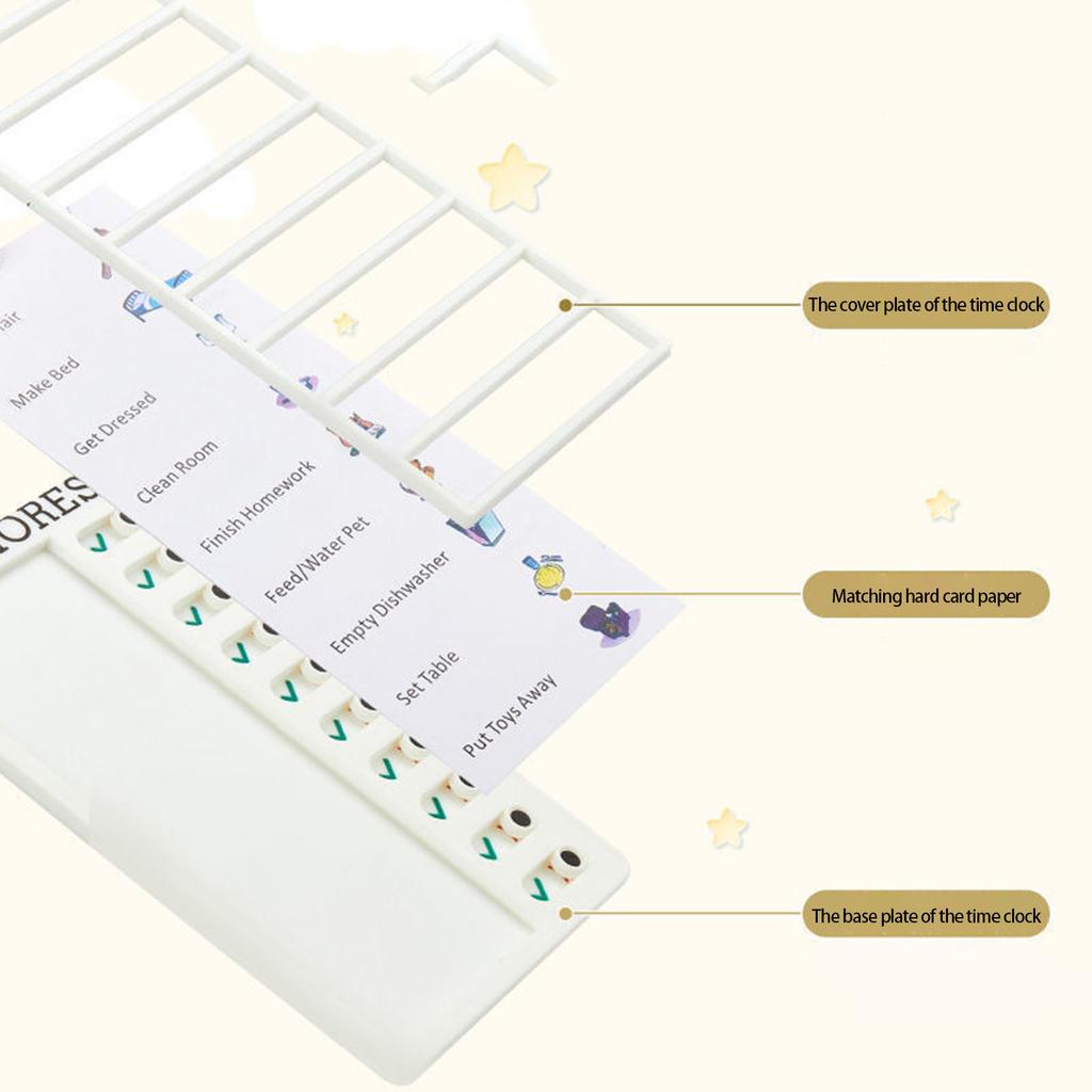 Daily Routine Chart for Kids Reusable Visual Schedule Board Time Management Board For Children Toddler Daily Scheduling