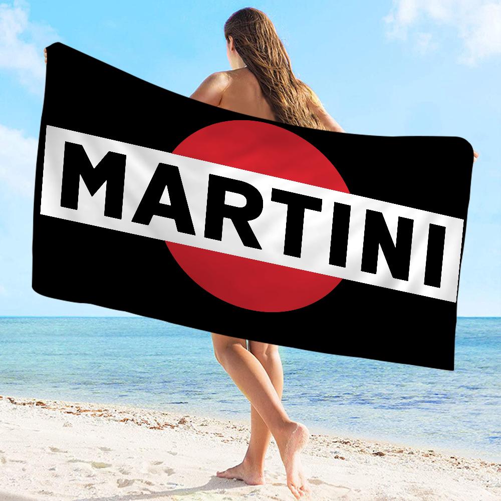 Полотенце с логотипом Martini Микрофибра Пляжное полотенце Впитывающее Быстросохнущее Мягкое для Йоги Плавание Курорт Альпинизм