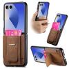 Leather Stand Phone Case for Samsung Galaxy Z Flip 7 fe 6 5 4 Flip6 Flip5 Flip 7 fe Wallet with Card Holder Ring Back Cover