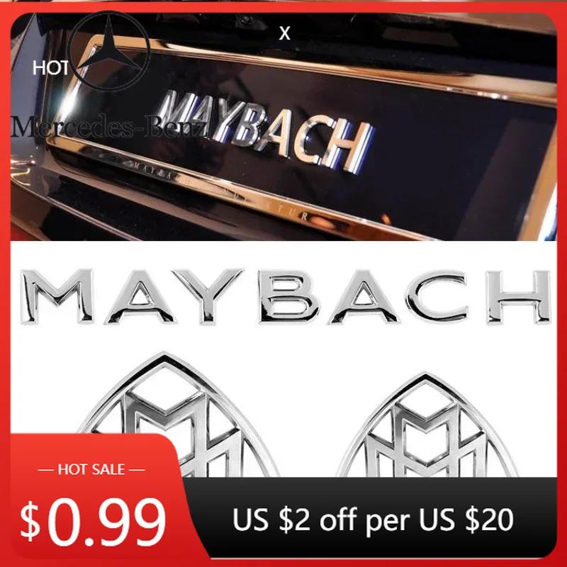 Автомобильная наклейка MAYBACH буквенный значок автомобильные наклейки для Mercedes Benz MAYBACH V12 S400L S600 логотип на задний багажник модифицированные аксессуары декор