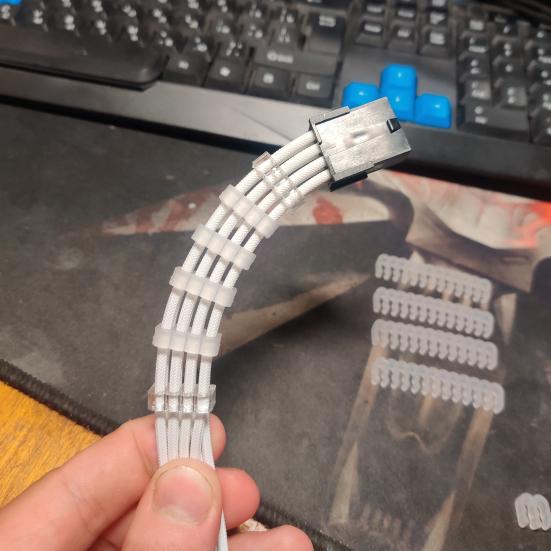 24 шт./набор PP гребень для кабеля многоразовый 6/8/24-контактный органайзер-зажим для кабелей питания компьютера для настольного ПК