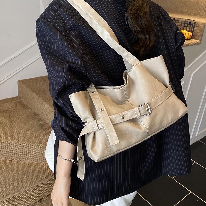 Осень 2025 Ретро Большая Вместимость Повседневная Сумка Через Плечо
