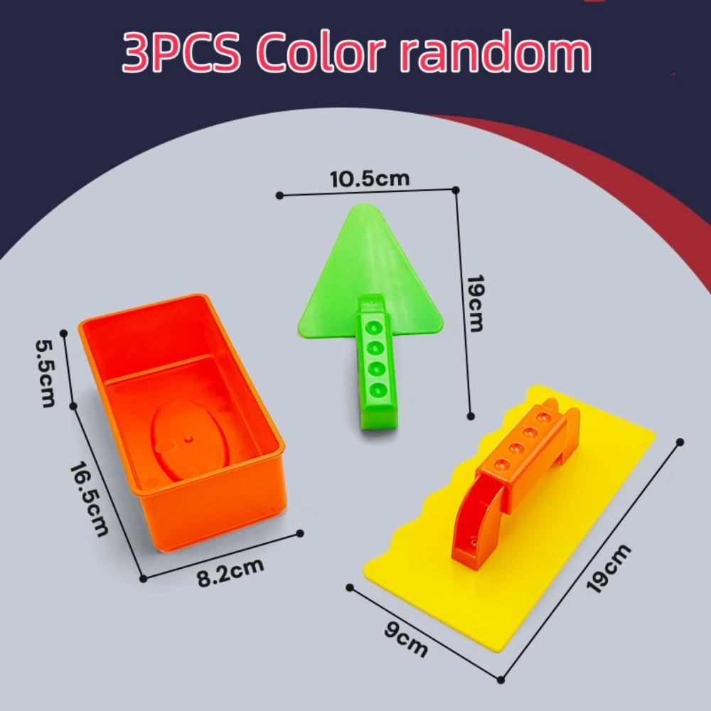 3 шт. Снежная игрушка Пляжный песок Развлечение Формочка для кирпичей Форма для замка из песка Для зимы и лета Строить Снег Уличная игрушка на день рождения ребенка Подарок