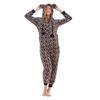 Keanu Womens/Ladies Leopard Print Fleece Jumpsuit