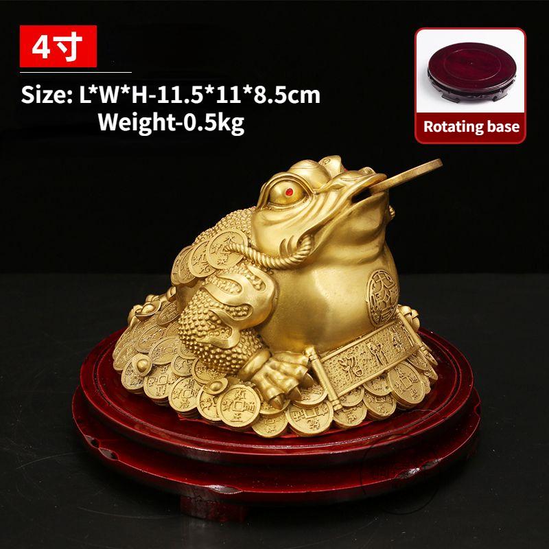 Fengshui Zhaocai полностью медная золотая жаба украшение сокровище золотая цикада трехногая жаба открытие магазина подарок бронзовые артефакты
