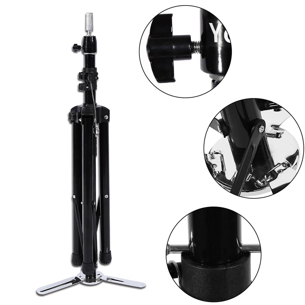 Adjustable Hairdressing Training Mannequin Manikin Head Tripod Stand Manikin Wig Doll Holder
