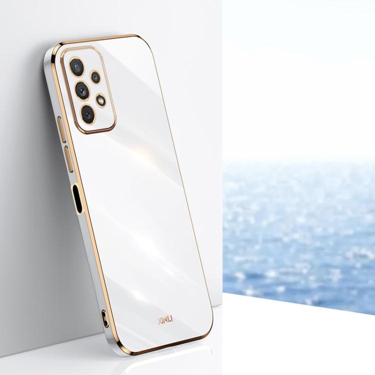 For Samsung Galaxy A13 4G XINLI Straight Edge 6D Electroplate TPU Phone Case