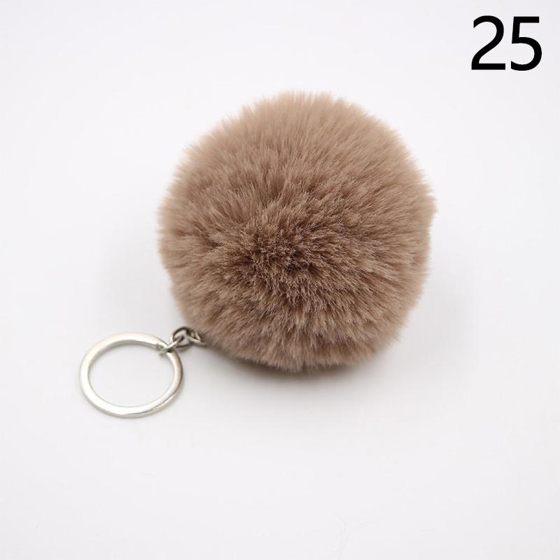1PC Soft Fur Ball Pendant Key Chains Keychain Fur Fluffy Pendant Jewelry Decoration Women