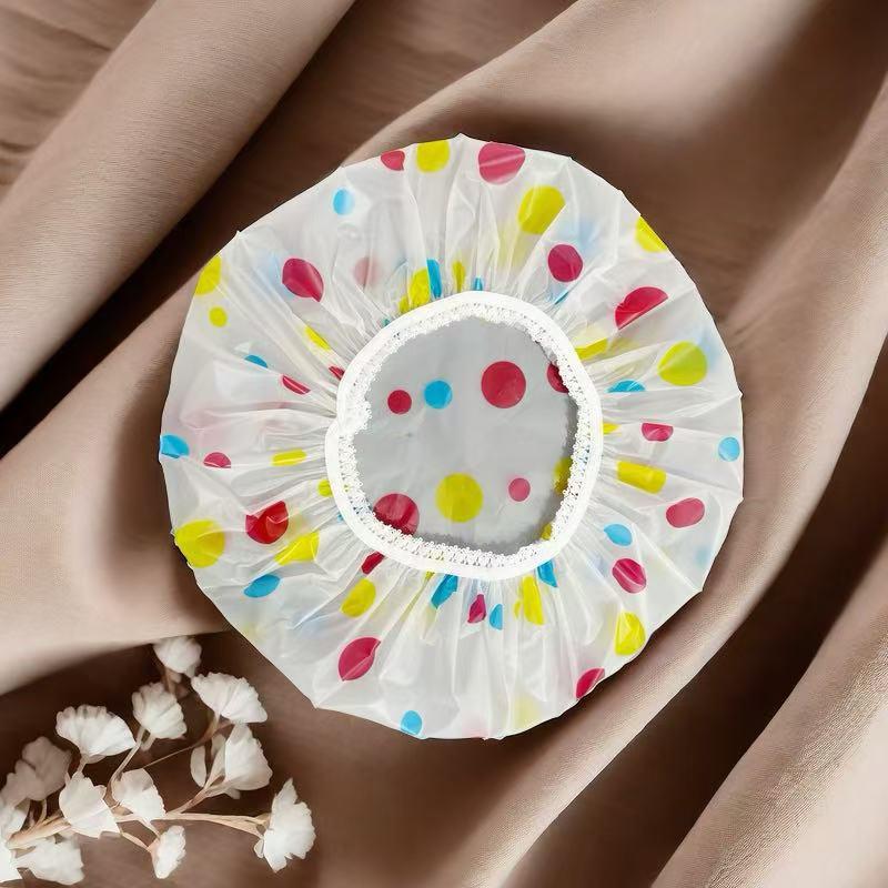 Водонепроницаемая одноразовая шапочка для душа и ванны для женщин - утолщенная, увеличенная и противодымная конструкция