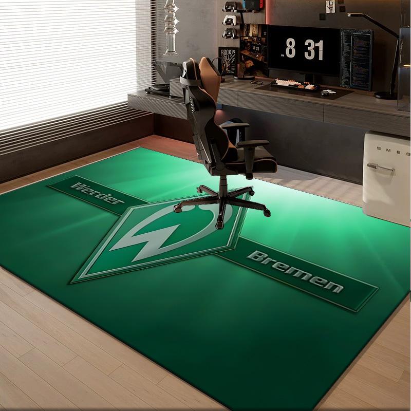1PC rug Green And White Werder Carpet, Chair Rug,Area Rug for Office Bedroom living rooms bedroom, Doormat decor Christmas fan gifts
