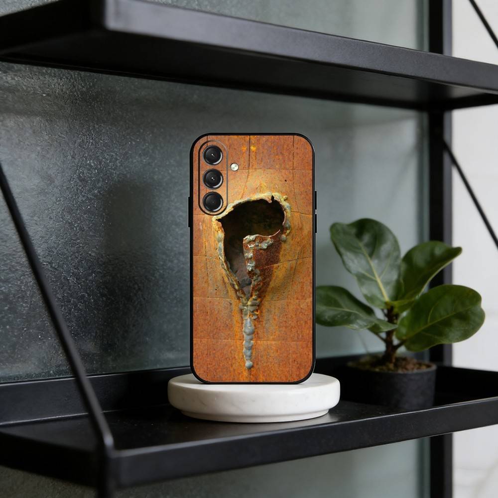 R-Ретро Индустриальный Стиль Ржавый Чехол Для Телефона Для Samsung Galaxy A73,A21s,A22,A31,A52,A53,A71,A41Мягкий Черный Корпус
