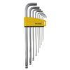 Wise Hard Ball Point Hex Wrench, Long, 9-Piece Set, WLB330N-9S