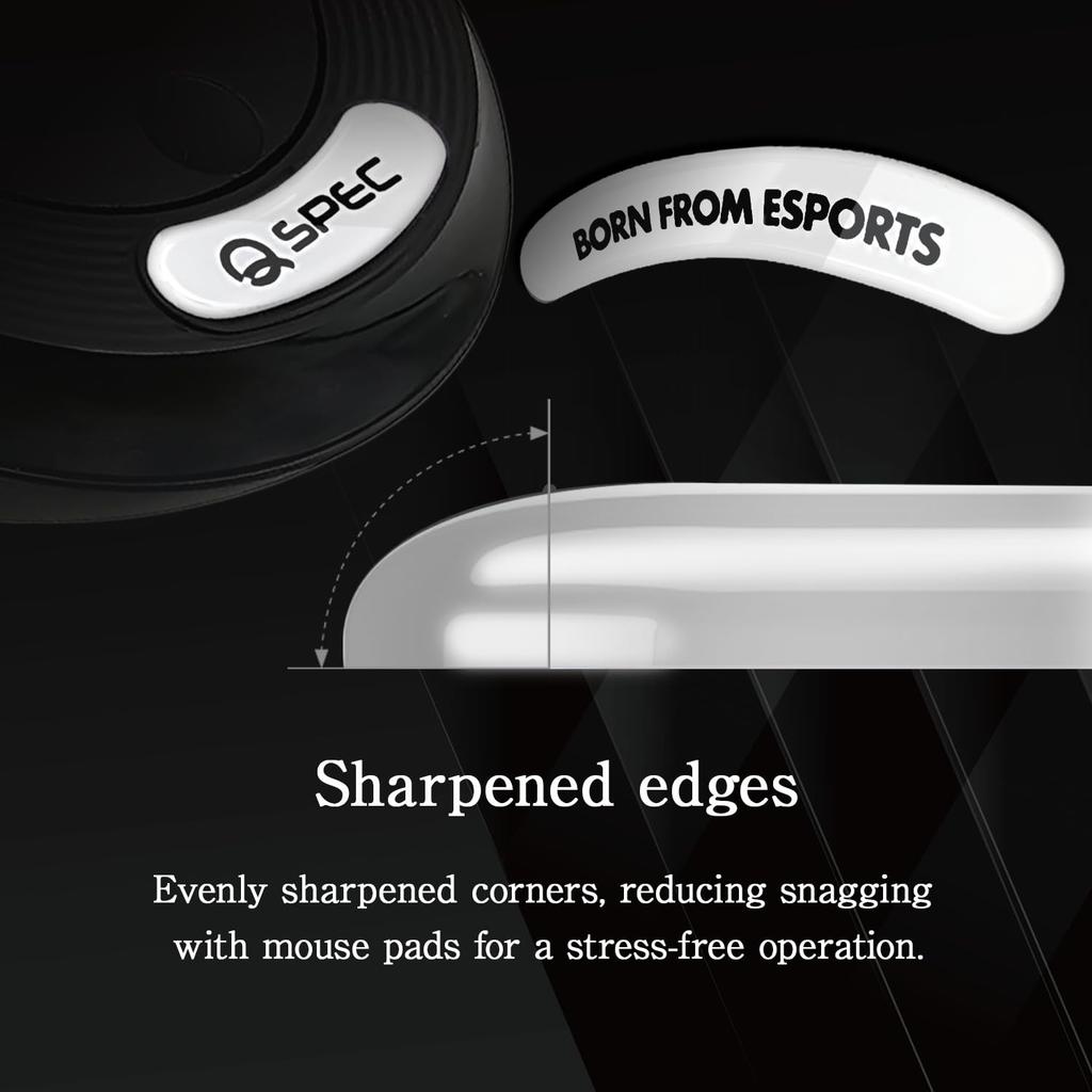 QSPEC Ножки для мыши Профессиональная игровая мышь G PRO Wireless Игровая мышь Беспроводная Супер Круглая Обработка Края PRO G-PRO (G Wireless, FUJI_BLACK (Стакан