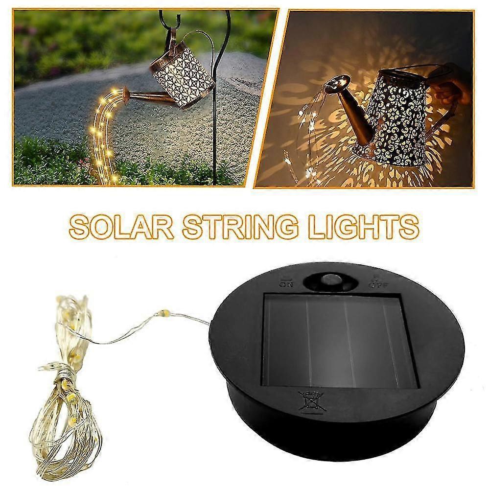 Replacement top for solar watering can with lights