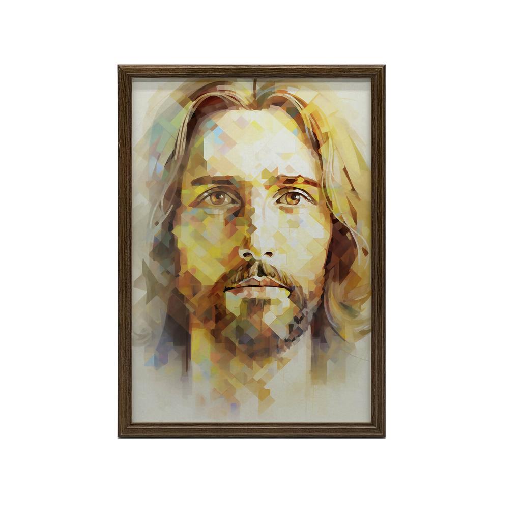 Modern Face of Jesus Modern Face of Jesus, 30X40 Cm, Unframed, Premium Canvas On Stretcher